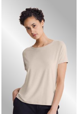 Råhvid t-shirt fra Street One, 321365