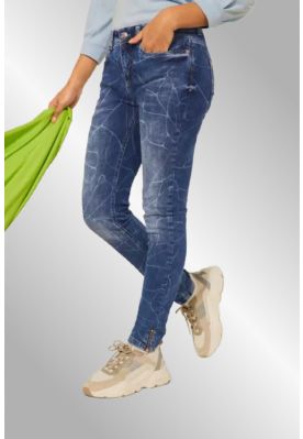 Denim jeans laser washed, Street One 374984