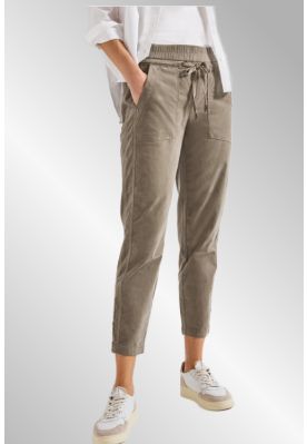 Beige fløjlsbuks, 7/8, comfi style 379187