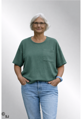 Khaki grøn bluse i Blekvalitet, 2503