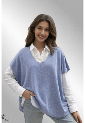 Lys blå strik vest, Zafa 1301