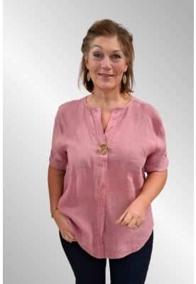 Rosa hørbluse, Benitta, 90012