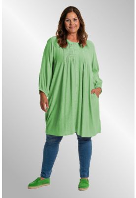 Grøn viskose tunika, Absinthe Green, Johanne 9909M