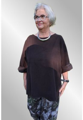 Brun fløjlsbluse 9F3616