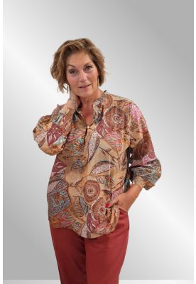 Bomulds print skjorte, Mirabolan, Cabana