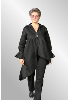 Sort asymmetrisk skjorte, Belinka