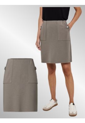 Taupe nederdel fra Street one, 361761