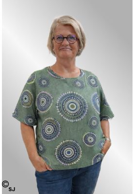 Army grøn bomuldsbluse, BoBo