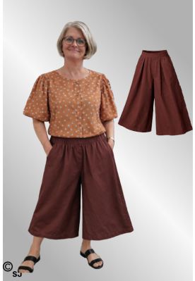 Brun bukse nederdel, Pricilla