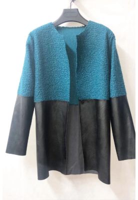 Petrol / sort  jakke, Krøl Pilolone 