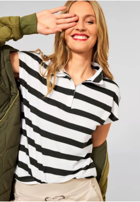 T-Shirt med lynlås, 317583