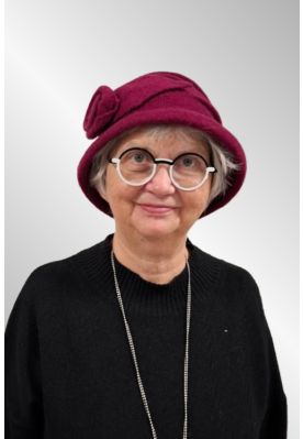 Rød uld filthat HX-201388