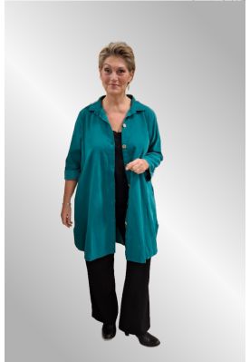 Turkis fløjls skjorte, 18980V