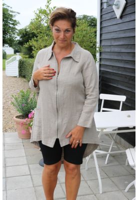 Naturfarvet hør jakke /tunika fra Thing
