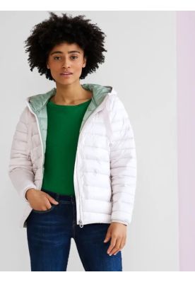 Kanal jakke med hætte, råhvid, 201798/14199