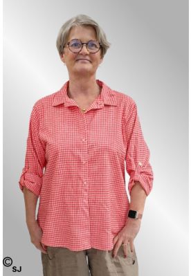 Koral ternet bomulds skjorte Cath. 880