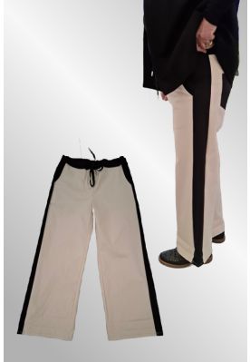 Beige/sort bukser, 32012