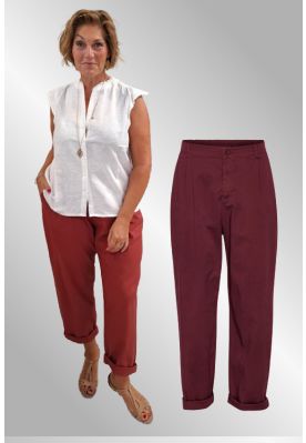 Bordeaux bomulds buks, Halle, Amaze