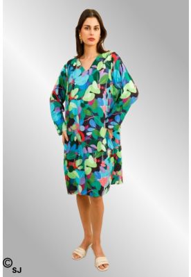 Multi color kjole, Bella Blue P162-R224