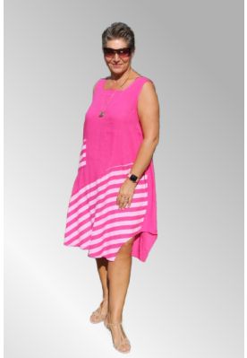 Pink stribe sun dress