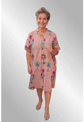 Bomuldskjole med print, Peacook