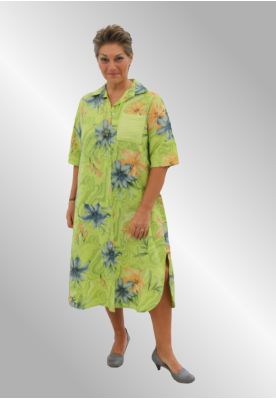 Hør skjorte kjole, Irumgard 1228 Lime