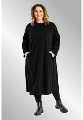 Klassisk sort kjole i bomuld, Neel, G226006