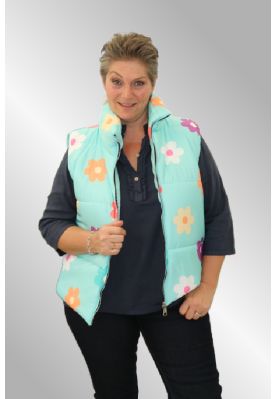 Vest med blomster, Ninna , Mint