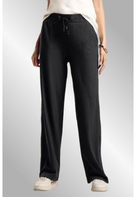 Sort jersey buks i løs pasform, 377982