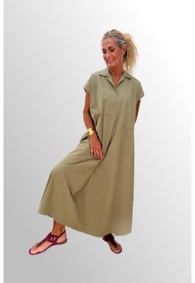 Lys army maxi kjole, Caris 3153, Cabana