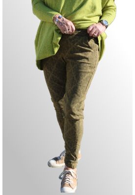 Oliven pants med print PT17
