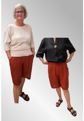 Rust hør shorts, Colette