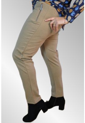 Siggi pants , ensfarvet sand