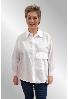 Hvid bomulds skjorte, Silvia Japan, Amaze