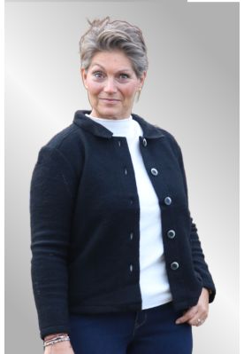 Sort uldjakke, Annie