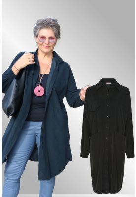 Sort fløjls kjole, Marta, 6310F