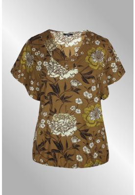 Olivengrøn T-Shirt med print, Uria