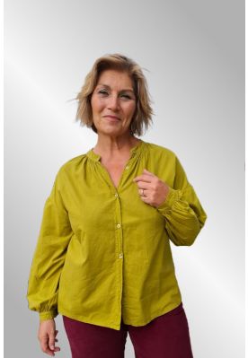 Oliven skjorte, bomuld, 06594