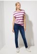 Stribet T-Shirt, Syren, Street One, 320258