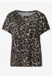 Viskose T-Shirt, Leo print, 323345