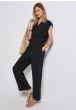 Sort viskose Jumpsuit, street One 379209