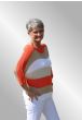 Orange  stribet strik bluse , Nellie