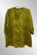 Oliven hørskjorte med broderi, SB 1913