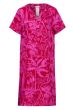 Pink viskose kjole med print, street One 144081