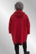 Rust fleece jakke med hætte, 17791