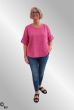 pink hørbluse, 20014-1