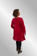 Rød tunika, viskose / uld Marta 20270