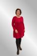 Rød tunika, viskose / uld Marta 20270