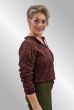 Brun viskose print bluse, Amalie 220613