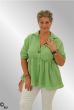 Æble grøn bomulds skjorte / tunika, Fengo Inge 2684